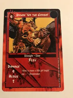 DISHIN’ UP THE COMBO : RAGE LOFR 1998 CCG Combat card, White Wolf werewolf TCG - Image 1