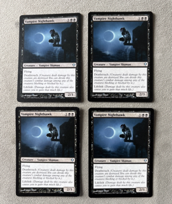 VAMPIRE NIGHTHAWK X4 Zendikar ZEN Magic MTG MINT CARD - Image 1