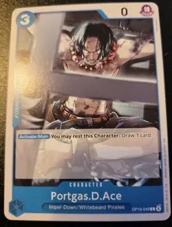 Portgas.D.Ace OP16-049 Common The Time Of Battle One Piece Card Game - Image 1