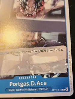 Portgas.D.Ace OP16-049 Common The Time Of Battle One Piece Card Game - Image 5