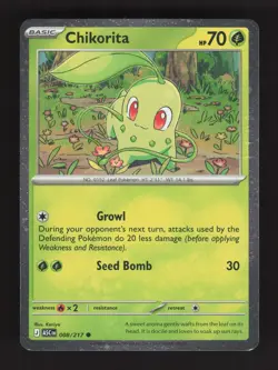 Chikorita (Cosmos Holo) - 008/217 - Miscellaneous Cards & Products - NM - Image 1