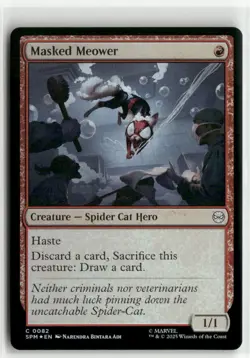 Masked Meower FOIL - Spider-Man MTG NM - Image 1