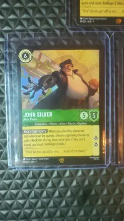 Disney Lorcana TCG Mixed Car Lot Of 5. Circle Of Life #26, John Silver #89 &more - Image 2