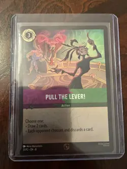 Disney Lorcana TCG Pull The Lever 31/P2 EN-8 NM cold foil Promo Card - Image 1