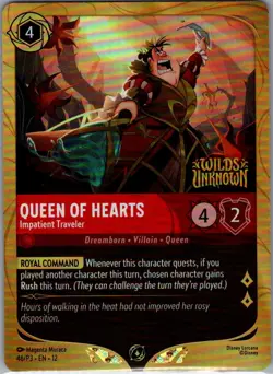 Queen of Hearts - Impatient Traveler 46/P3 Foil Disney Lorcana Promo Cards - NM - Image 1