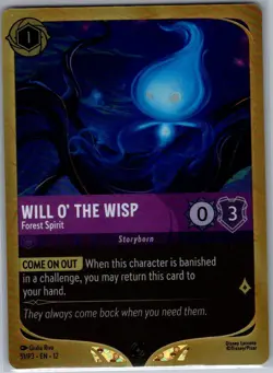 Will o' the Wisp - Forest Spirit 51/P3 Foil Disney Lorcana Promo Cards - NM - Image 1
