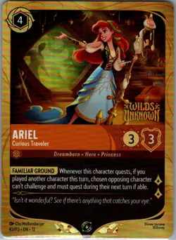 Ariel - Curious Traveler 43/P3 Foil Disney Lorcana Promo Cards - NM - Image 1