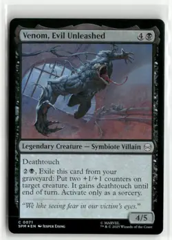 Venom, Evil Unleashed FOIL - Spider-Man MTG NM - Image 1