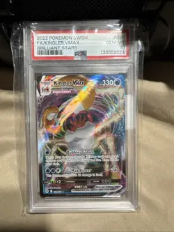 Kingler VMAX Holo Ultra Rare Pokemon TCG Card Brilliant Stars 029/172 - Image 1