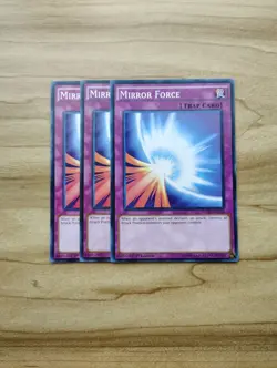 Yu-Gi-Oh! - Mirror Force 3x - Full Playset Of Cards - Image 1