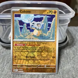 Cubone 104/165 Reverse Holo Pokemon Card - Image 1