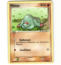 Pokemon French Phanpy Holon Phantoms 75/110 HP Non-holo Card - Image 1