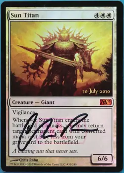 Sun Titan (Prerelease) FOIL Magic 2011 Promos PLD SIGNED CARD (521491) ABUGames - Image 1