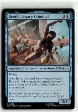 Beetle, Legacy Criminal FOIL - Spider-Man MTG NM - Image 1