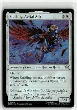 Starling, Aerial Ally FOIL - Spider-Man MTG NM - Image 1