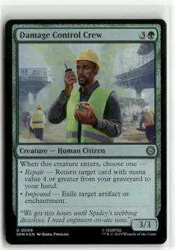 Damage Control Crew FOIL - Spider-Man MTG NM - Image 1