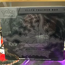Pokemon TCG Mega Evolution – Pitch Black Elite Trainer Box w/ Promo, 40 Cards - Image 1