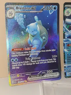 2 Card Lot 💧 Pokemon TCG Blastoise ex SIR 200/165 009/165 Scarlet & Violet 151 - Image 1