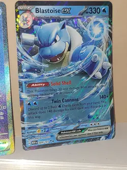 2 Card Lot 💧 Pokemon TCG Blastoise ex SIR 200/165 009/165 Scarlet & Violet 151 - Image 3