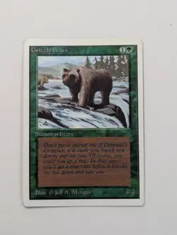 MTG - Grizzly Bears - Unlimited Edition - LP - Vintage Magic The Gathering - SGC - Image 4