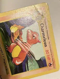 Pokemon TCG Card Charmeleon 24/102 Shadowless Base Set 1999 Uncommon Fire DMG - Image 3
