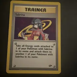 SABRINA TRAINER POKEMON CARD 110/132 GYM CHALLENGE Regular LP - Image 1