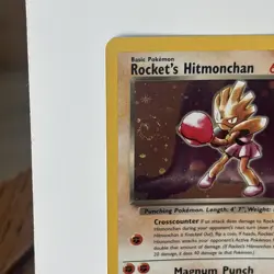 SWIRL Holo Pokemon Rocket's Hitmonchan Gym Heroes 11/132 Holo LP/NM Card Vintage - Image 2