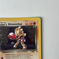 SWIRL Holo Pokemon Rocket's Hitmonchan Gym Heroes 11/132 Holo LP/NM Card Vintage - Image 3