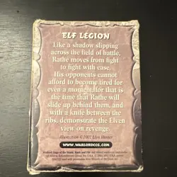 AEG Warlord Saga of the Storm Elf Legion 65-Card Legion Deck English 2001 - Image 5