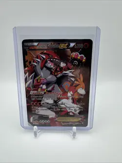 Team Magma’s Groudon EX 15/34 Double Crisis Ultra Rare Holo Pokemon Card DMG - Image 1