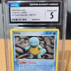 Pokemon CGC Graded 4-Card Lot Charmander 1999 Base and Ditto Ex Delta Spiecies - Image 3