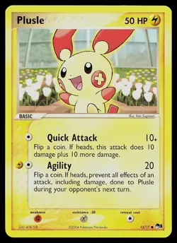Pokemon Card - Plusle POP Series 1 13/17 Common - Image 1