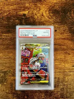 PSA 10 MEGA SCRAFTY ex sar 241/193 M2a MEGA DREAM ex 2025 Pokemon Card Japanese - Image 1