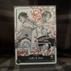 Bandai One Piece Card Game Luffy & Ace Leader ST30-001 Foil English 6000 - Image 1