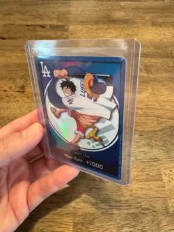MONKEY D. LUFFY 2026 ONE PIECE x LOS ANGELES DODGERS DON!! PROMO CARD 07/02/2026 - Image 3