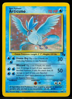 Articuno #17/62 Fossil NM/M Pokemon Card - Image 1
