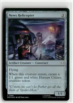 News Helicopter FOIL - Spider-Man MTG NM - Image 1