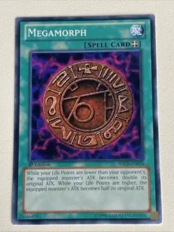 Yugioh - Megamorph x 3 - 1st Edition NM - Plus Free Holo Card - A - Image 3