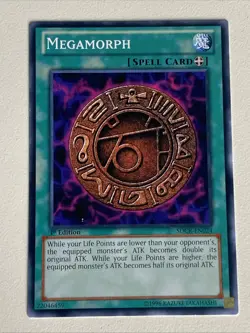 Yugioh - Megamorph x 3 - 1st Edition NM - Plus Free Holo Card - A - Image 4