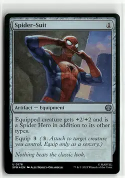 Spider-Suit FOIL - Spider-Man MTG NM - Image 1