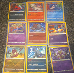 Nintendo Pokemon TCG 9-Card Lot Amazing Rare & Radiant Holo Yveltal 2022 - Image 1