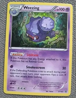 Pokemon TCG Weezing Holo Rare Black Star Promo Card XY163 - Image 1