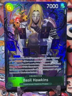 BASIL HAWKINS - One Piece OP07-029 - AA Alt Art Super Rare SR - 500 Years - Image 1