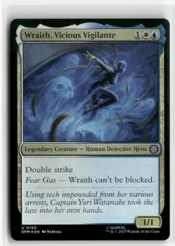 Wraith, Vicious Vigilante FOIL - Spider-Man MTG NM - Image 1