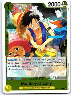 Monkey.D.Luffy (111) OP10-111 Rare Royal Blood One Piece Foil NM - Image 1