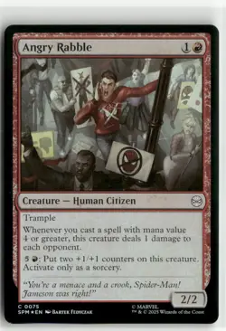 Angry Rabble FOIL - Spider-Man MTG NM - Image 1