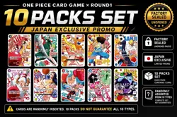 ONE PIECE Card Game ROUND1 Promotion Pack 10 Pack Set Japan Exclusive PREORDER - Image 1