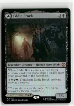 Eddie Brock FOIL - Spider-Man MTG NM - Image 1