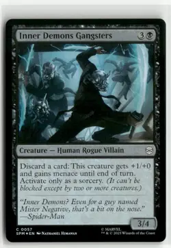 Inner Demons Gangsters FOIL - Spider-Man MTG NM - Image 1
