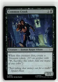 Common Crook FOIL - Spider-Man MTG NM - Image 1